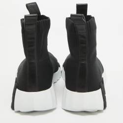 Pre Owned Hermes Black Knit Fabric Socks Sneakers Size 37