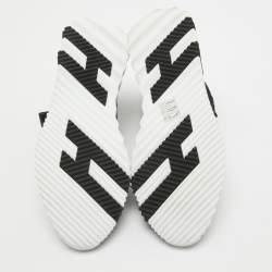 Pre Owned Hermes Black Knit Fabric Socks Sneakers Size 37