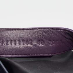 Hermes Navy Blue/Purple Suede  Chypre Slide Sandals Size 40