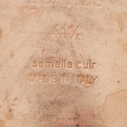 مملوكة مسبقًا Hermes Brown Leather Oran Flat Slides Size 41.5