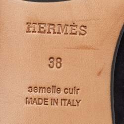 Hermes Black Suede Saint Honore Ankle Boots Size 38