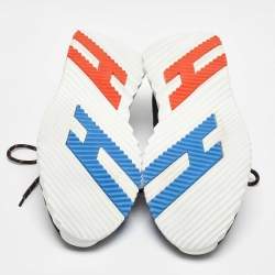 Hermes Multicolor Knit Fabric Flex Sneakers Size 41.5