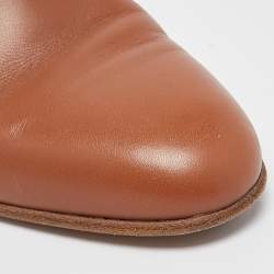 Hermes Brown Leather Neo Ankle Length Boots 38 