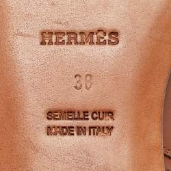 Hermes Brown Leather Neo Ankle Length Boots 38 