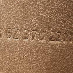Pre Owned Hermes Brown Leather Eze Platform Sandals Size 37