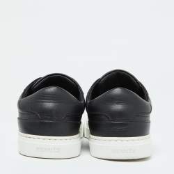 Hermes Black Leather Day Low Top Sneakers Size 36.5