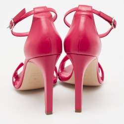 Hermes Pink/Red Leather Premiere Sandals Size 40