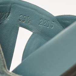 Pre Owned Hermes Grey Suede Extra Slides Size 39.5