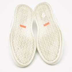 Hermes White Leather Get Low Top Sneakers Size 39