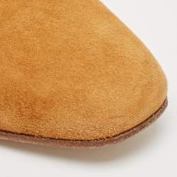Hermes Brown Suede Knee Length Versailles Boots Size 38.5
