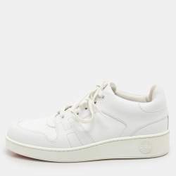 Hermes White Leather Free Low Top Sneakers Size 39