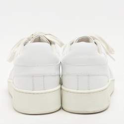 Hermes White Leather Free Low Top Sneakers Size 39