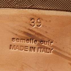 مملوكة مسبقًا Hermes Brown Leather Kelly Jumping Knee Length Boots Size 39