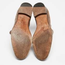 Hermes Grey Suede Brighton Low Ankle Boots Size Size 37