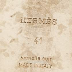 مملوكة مسبقًا Hermes Red Crocodile Leather Oran Flat Slide Sandals Size 41