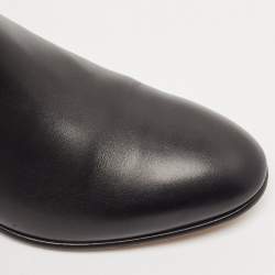 مملوكة مسبقًا Hermes Black Leather Neo Ankle Length Boots Size 37