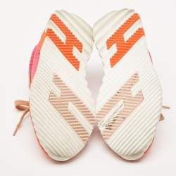 مملوكة مسبقًا Hermes Multicolor Mesh and Suede Bouncing Sneakers Size 36
