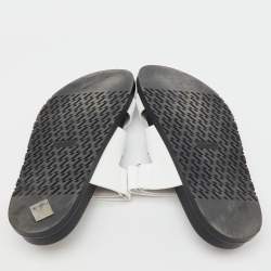 Hermes White Leather Chypre Flat Sandals Size 39