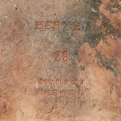 Pre Owned Hermes Red Leather Oran Flat Sandals Size 39