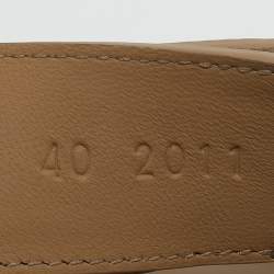 مملوكة مسبقًا Hermès Beige Suede Chypre Sandals Size 40