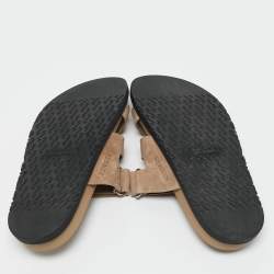 مملوكة مسبقًا Hermès Beige Suede Chypre Sandals Size 40