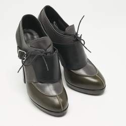 Hermes Multicolor Leather Harnais Booties Size 38.5