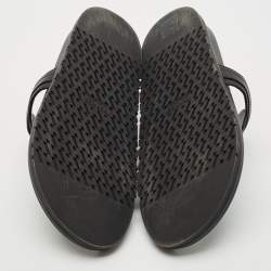 Hermes Black Leather Empire Sandals Size 39