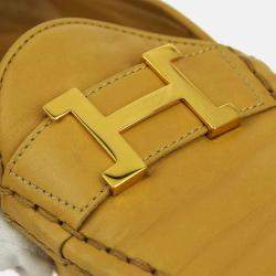 Hermes Beige Constance Loafers Shoes 