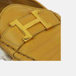 Hermes Beige Constance Loafers Shoes 