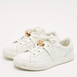 Hermes White Leather Day Low Top Sneakers Size 38