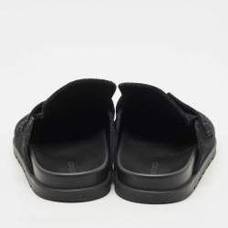 Hermes Dark Green Suede Go Mules Size 39