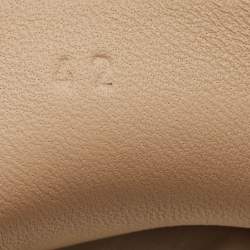 Hermes Beige Nubuck Leather Irving Loafers Size 42