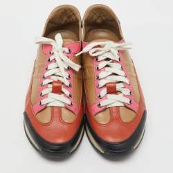 Hermes Multicolor Leather Trail Low Top Sneakers Size 39