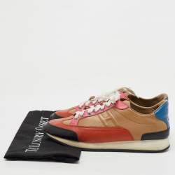 Hermes Multicolor Leather Trail Low Top Sneakers Size 39