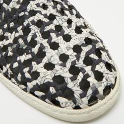 Pre Owned Hermes Multicolor Woven Silk Cavalcadour Oxygene Sneakers Size 39