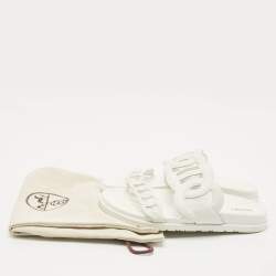 Pre Owned Hermes White Leather Extra Sandals Size 39