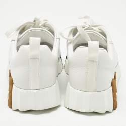 مملوكة مسبقًا حذاء رياضي هيرمس Bouncing شبك أبيض وألكنترا مقاس 39.5