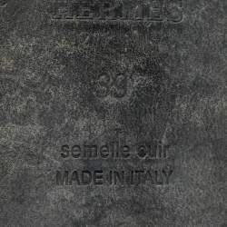 Pre Owned صندل هيرمس فلات أوران جلد برتقالي مقاس 39