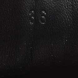 Pre Owned Hermes Black Leather Day Low Top Sneakers Size 36