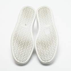 Pre Owned Hermes White Canvas Innocent Sneakers Size 38