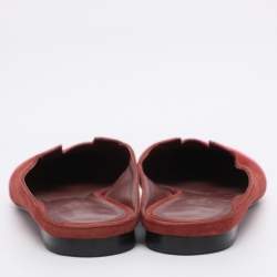 Pre Owned Hermès Multicolor Suede Roxanne Mules Size 38