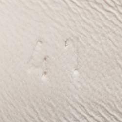 Pre Owned Hermes Grey/Beige Suede and Mesh Bouncing Sneakers Size 41