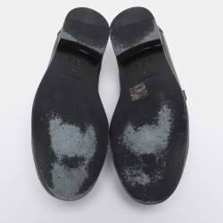 Pre Owned Hermès Black Leather Destin Loafers Size 38