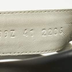 Pre Owned Hermes White Leather Chypre Flat Sandals Size 41