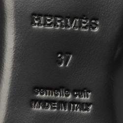 Pre Owned موقعات هيرمس أوز جلد ثلاثي الألوان مقاس 37
