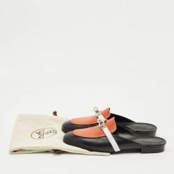 Pre Owned موقعات هيرمس أوز جلد ثلاثي الألوان مقاس 37