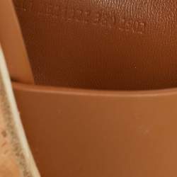 Pre Owned صندل هيرمس إيلانا مسطح جلد بني مع نعل كورك مقاس 38