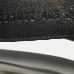 Pre Owned Hermes Black Leather Chypre Flat Sandals Size 40.5