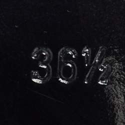 Pre Owned Hermes Black Suede Crusader Embroidered Knee Length Boots Size 36.5