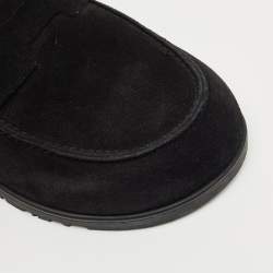 Pre Owned Hermès Black Suede Go Mules Size 39.5